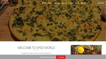Spice World Restaurant Web portal Mob APP + EPOS 