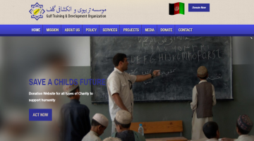 Afganistan based NGO website 